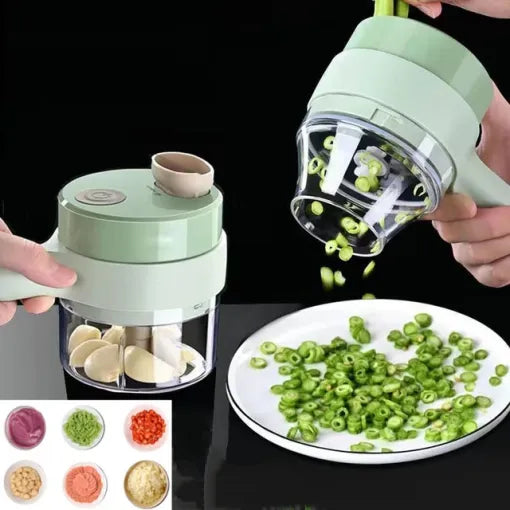 Electric Chopper Vegetable Cutter Set Food Chopper