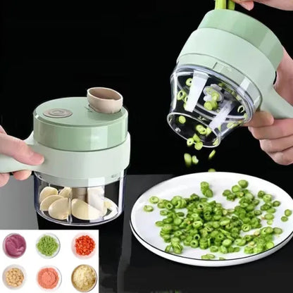 Electric Chopper Vegetable Cutter Set Food Chopper